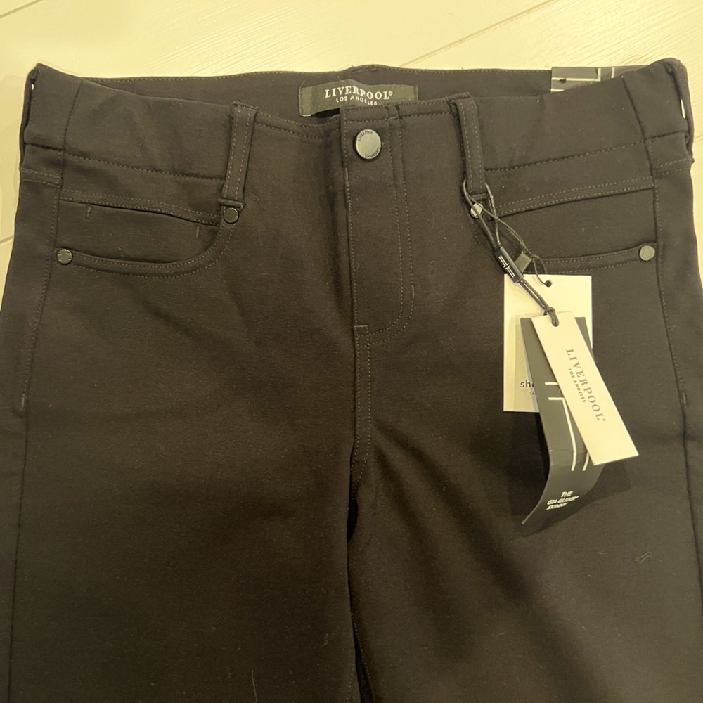 Liverpool black Gia glider ankle skinny